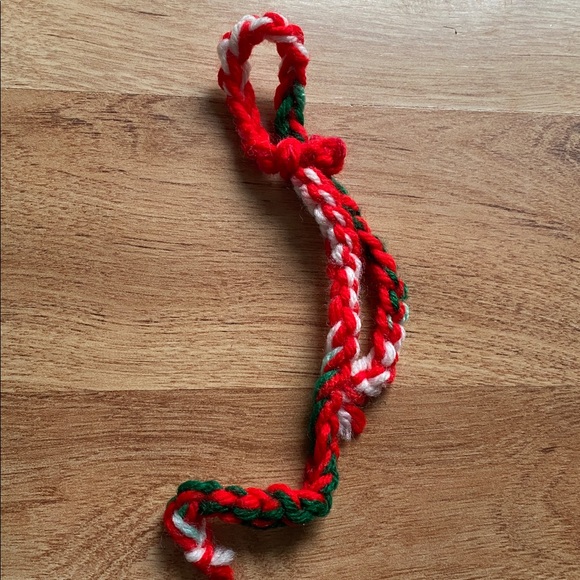 Knit large vintage Santa Christmas Stocking Nick possibly handmade VGUC - Picture 5 of 5